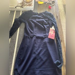 small navy dressy dress